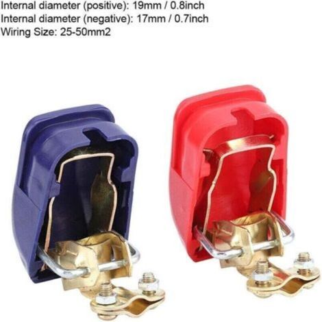 1 paire de bornes de batterie à dégagement rapide connecteur pour voiture caravane bateau camping-car (1/3)
