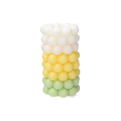 Tognana Candela Cilindro Lux Bubble H 15 Cm Verde