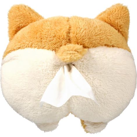 Housse porte tissu – Design doux et mignon en forme de corgi à l'arrière – Sac de rangement créatif – Sac de rangement suspendu – Housse porte tissu – Porte tissu - Porte tissu pour dans la voiture, à (1/5)