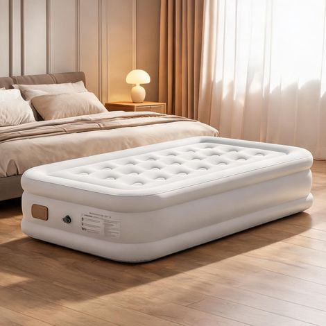 Matelas coloris beige marron en plastique 190 x 97 x 39 cm (1/5)
