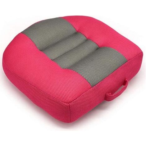 Coussin Rehausseur Voiture Adulte pour Conducteurs Courts, Portative Coussin Voiture Conducteur Rehaussé avec Poignée, Augmente Le Champ de Vision de 4,7 Pouces, 15.7 x 15.7 x 4.7 in Rosa (1/5)