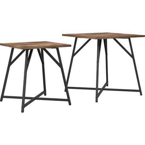 Maison Exclusive - Conjunto de mesas auxiliares 2 pcs Roble Ahuma