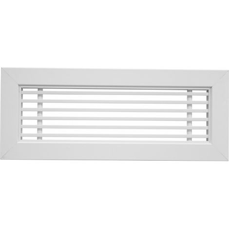 Grille linéaire de soufflage/reprise, blanc, 230 à 650 m3/h, D 400 x 200 mm S&P (UNELVENT) 850965