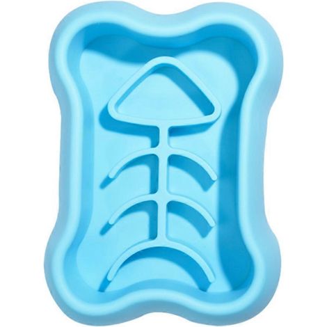 Hundenapf, Spaßnapf, Hundenapf, Futternapf für Hunde, Reisnapf, blauer Napf gegen Verschlucken und Erbrechen (1/5)