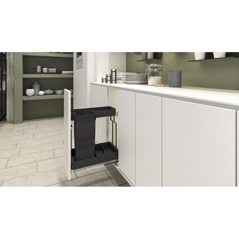 Kit pour meuble bas K-Line Baguette - pour largeur de meuble 300 mm - finition anthracite - KESSEBÖHMER FRANCE (1/2)