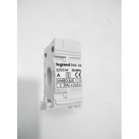 Transformateur de courant TI 6VA monophasé 230V rapport transformation 200/5 LEXIC LEGRAND 004636