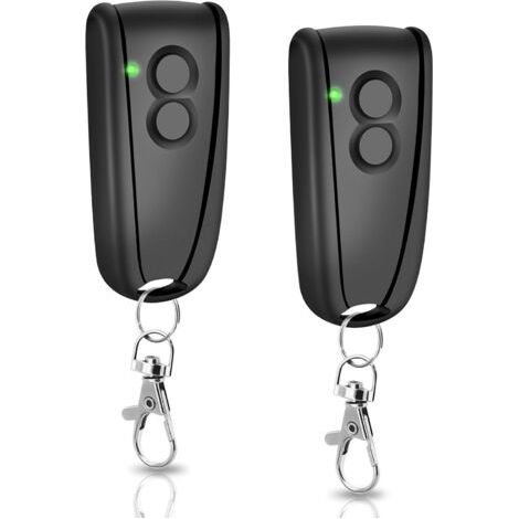 433,92 MHz Telecommande Porte Garage, 2 Boutons Telecommande Portail, Compatible Avec Ecostar RSC2, RSE2 Telecommande, Compatible Avec Liftronic 500, 700, 800 Porte de Garage(2 Piece)