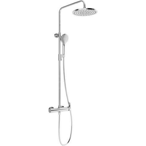 Ravak - Set de douche DS 091.00 avec mitigeur, 25 cm, 3 jets, chrome X07P643 (1/5)