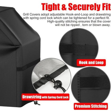 Housse Pour Barbecue - 112 cm - Imperméable Résistant Aux Intempéries Et Aux UV - Convient Barbecue 2 À 3 Brûleurs - 1 Pièce (1/5)