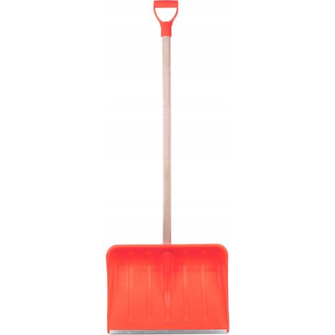 MAX PRO Schneeschaufel, robuste und breite Schaufel, Griff, Griffe, Aluminiumverkleidung