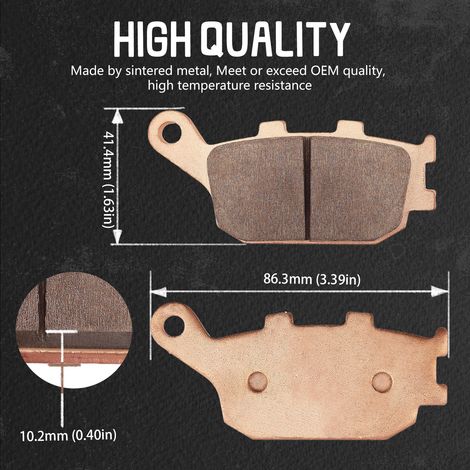 Motorcycle copper-based sintered brake pads FA174, suitable for Honda CBR CBF 400 600 1000.