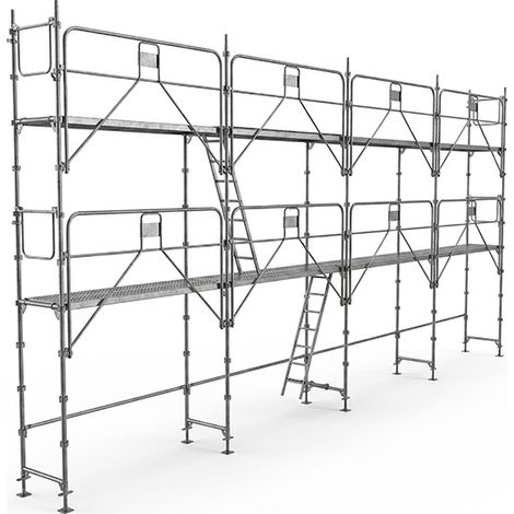 Ponteggio 78m² - Struttura + Piani - Versione Parapetto - DUO78GC-SP (1/5)