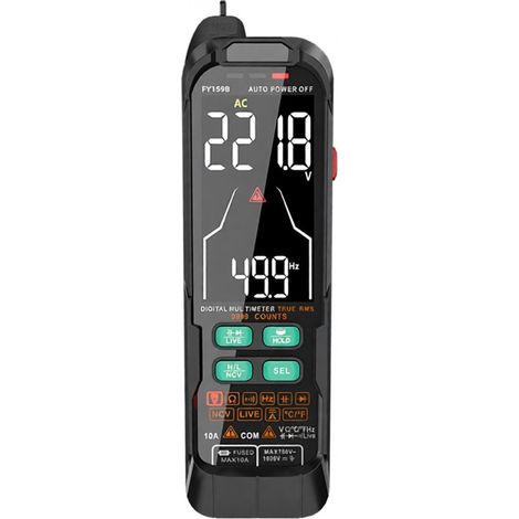 Multimetro digitale intelligente FY159B, multimetro digitale portatile completamente automatico con display digitale (1/5)