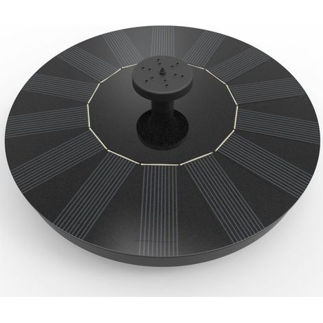 Fontaine de jardin solaire 1,4 W – Pompe submersible 150 L/h – Hauteur 55 cm – Matériau ABS pour bassin et aquarium (1/5)