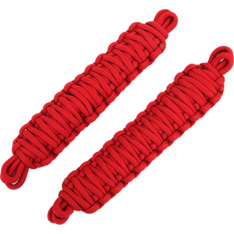 Geeignet für Türhaltegurte des Jeep Wrangler, rotes geflochtenes Seil (2 Stück). (1/5)