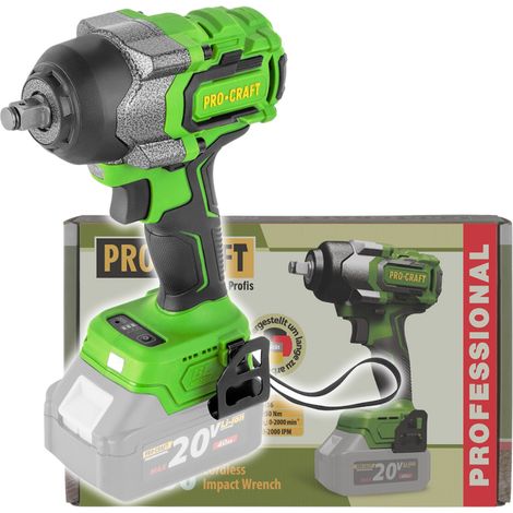 Atornillador de impacto a batería Procraft PWA36bb 20 V 850 Nm 1/2" sin escobillas Solo - sin batería, sin cargador