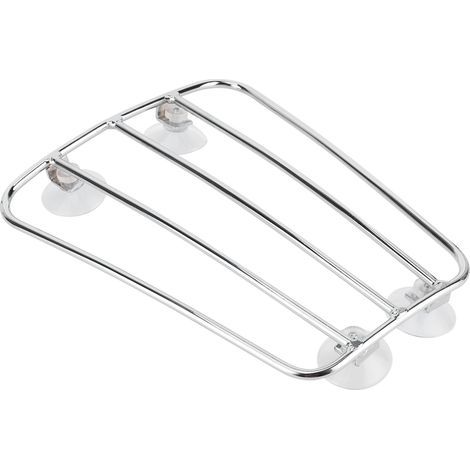 Porte-bagages de support de réservoir de carburant de moto Support de porte-bagages universel de style rétroArgent (1/5)