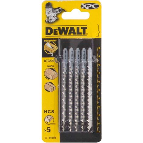 XPC HCS Wood Jigsaw Blades Pack of 5 T101D DEWDT2209QZ