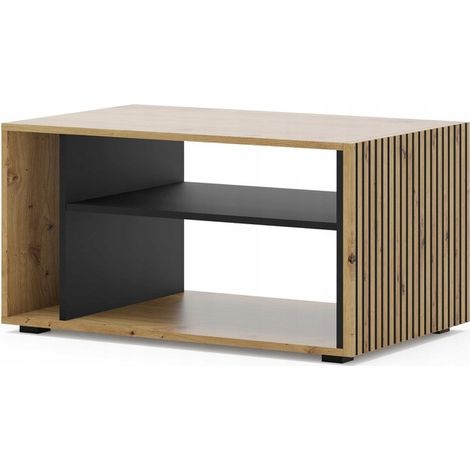 Table basse Noir 84x55cm  Auris design moderne de haute qualité (1/4)