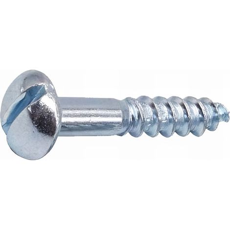 200 Vis à Bois tête Ronde fendue Acier zingués - Longueur 30 mm - Longueur 30 mm mm