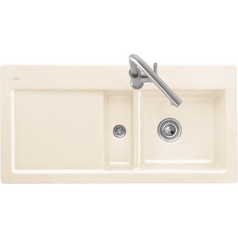 Subway 60, Lavelli sottotop, 1000 x 510 mm, Lavello sottotop, Lavello non reversibile, Lavello gocciolatoio destro Legname