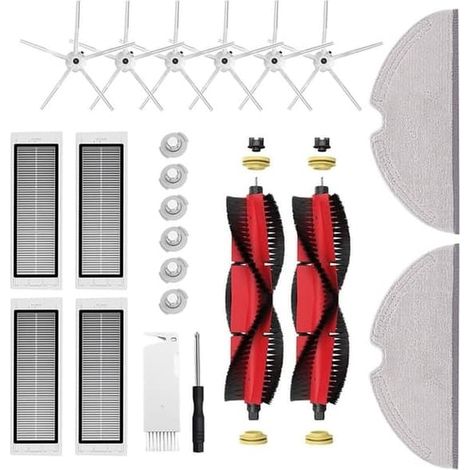 Kit d'accessoires Xiaomi Roborock S5 Max/S50/S51/S55/S5/S60/S65/S6/S6 Pure/S6 MAXV – 22 pièces (1/5)