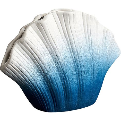 Jarrón azul Bizarre-Mano Berco, modelo hidropónico grande para flores, decoración fresca para el hogar. (1/4)