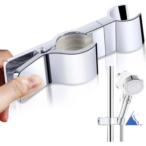 Supporto per doccia regolabile, supporto per doccetta a mano, accessori per il bagno, supporto per soffione doccia girevole a 45°, asta per doccia, supporto per soffione doccia senza foratura, support