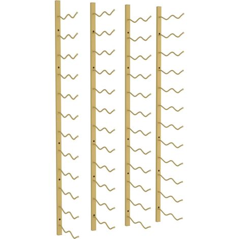 Casier à vin mural pour 24 bouteilles 2 pcs Doré Fer CFW777200 (1/5)