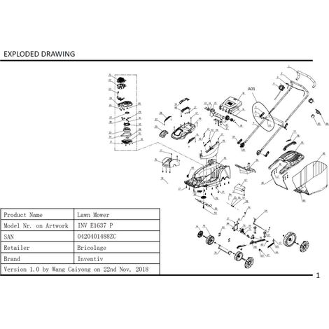 Ensemble moteur - 2400919001 pour INV E1637 P