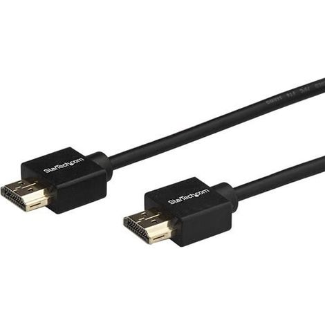 StarTech.com 2,0m6 ft HDMI Cable - Gripping Connectors - Premium HDMI 2,0 - HDMI-Kabel - HDMI (M) bis HDMI (M) - 2,0m - Schwarz (HDMM2MLP) (1/5)