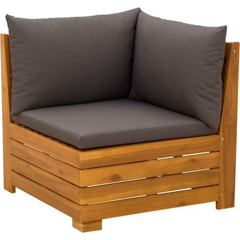 Maison Exclusive - Garten Sofa Eck Massivholz Akazie Braun