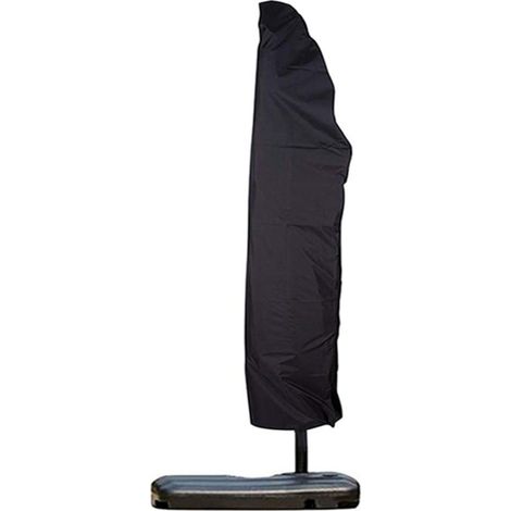 Funda para sombrilla de exterior con cremallera, impermeable y resistente al viento, compatible con sombrillas voladizas de 2,7 a 4 metros.
