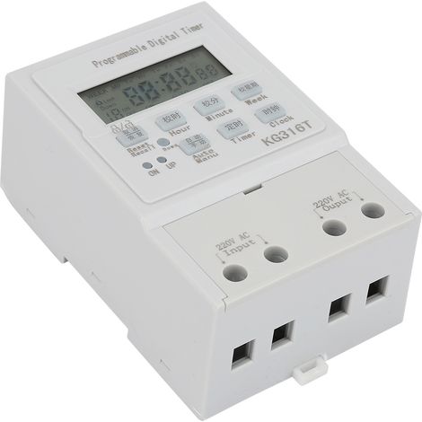 Mini-Wechselstrom-Zeitschaltuhr 220 V 1 W 30 A, programmierbarer Zeitschalter (1/5)