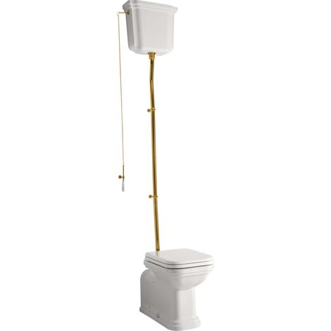 Sapho Kerasan Waldorf - WC combinato, scarico vario, bianco/bronzo WCSET20-WALDORF (1/2)