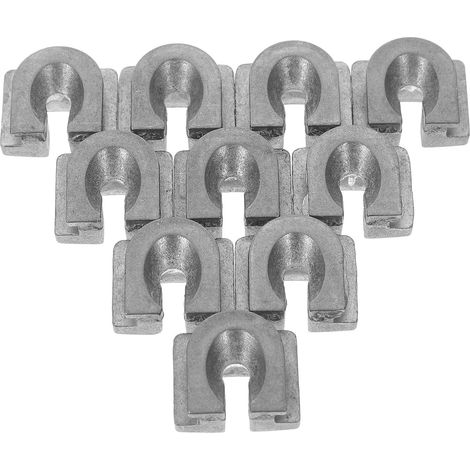 Ösenhülse aus Aluminiumlegierung für Freischneiderkopf, 10 Stück, Rasenmäherzubehör für schnellen Fadenwechsel und sicheren Fadenhalt.