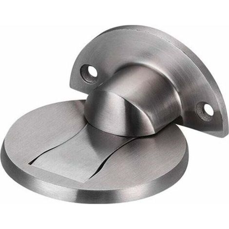 Butée de Porte Magnétique en Acier Inoxydable 304, Support de Porte de Bureau de Restaurant d'htel à la Maison Door Stop-Argent Brossé (1/4)