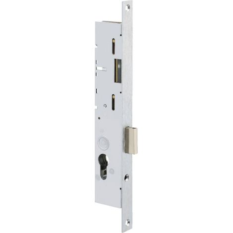 Metalux MA-31-4 Metallisches Tischlerschloss 3-Punkt für schmale Profile, mit Stange, nur Riegel , Kasten 45mm (1/2)