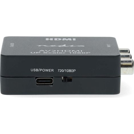Convertitore hdmi  3x rca femmina  uscita hdmi  unidirezionale  1080p  165 gbps  abs  antracite 38763613 38763613 38763613 38763613 (1/5)