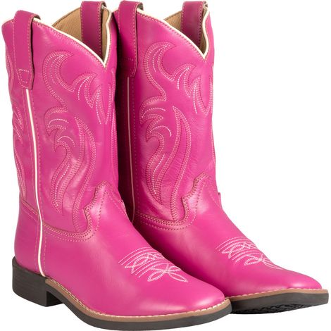 Taglia 34 POOL'S Stivali Ranch western bambina ROSA monta americana (1/5)