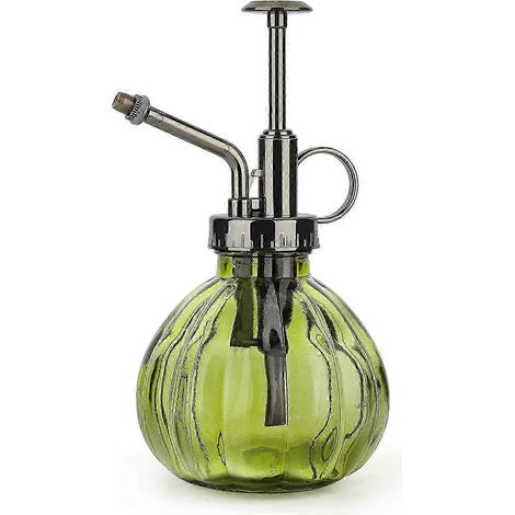 Vaporisateur pour plantes, flacon en verre vintage de 200 ml avec pompe à pression, pulvérisation fine pour une utilisation en intérieur, petit format. (1/5)