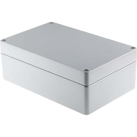 Boîtier RS PRO en Fonte d'aluminium, 280 x 180 x 100mm, Gris IP66 ( Prix pour 1 ) (1/4)