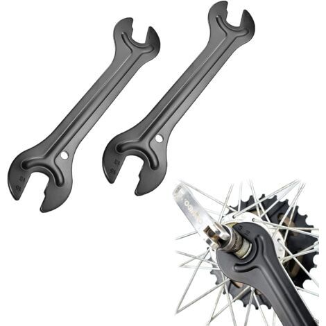 DEESSE SHOP-Outils de poche, Lot de 2 clés clés à double extrémité ouverte,Clé plate pour vélo 13 / 14 / 15 / 16 mm (1/5)