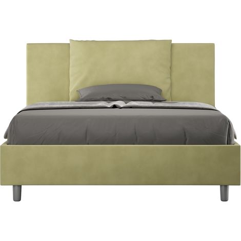 Letto Matrimoniale Francese 140x200 cm Senza Rete Antea Tè Verde (1/5)