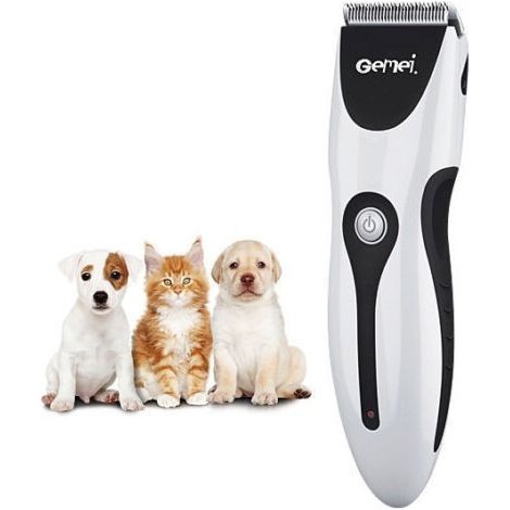 MaxTech - Rasoio Tosatore Animali Cani Silenzioso Ricaricabile Taglio Preciso Gemei Gm-796 -
