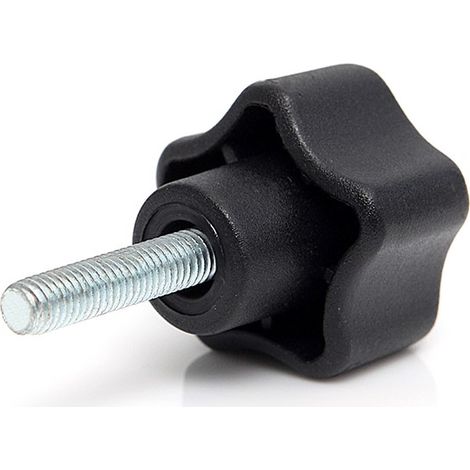 Bouton de serrage RS PRO M5 x 15 x 15mm Thermoplastique ( Prix pour Paquet de 10 )