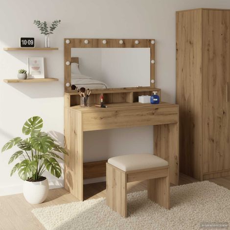 Schminktisch Artisan-Eiche 100 x 41 x 135 cm Holzwerkstoff