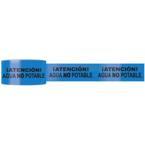 Cinta soterramiento ¡Atención Agua no potable 15 cm x 200 m x 0,075 mm SEKURECO