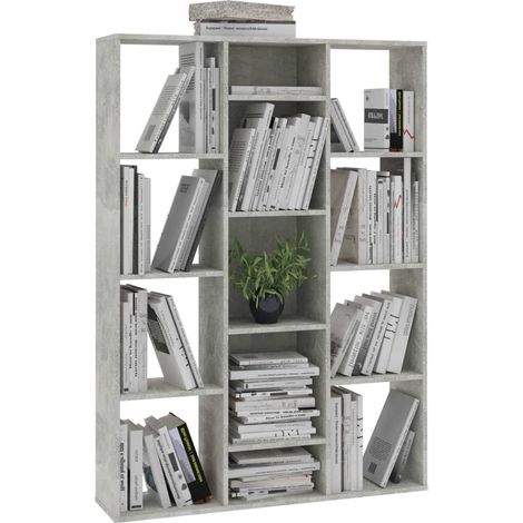 Cloison de séparation Gris béton 100x24x140 (1/5)