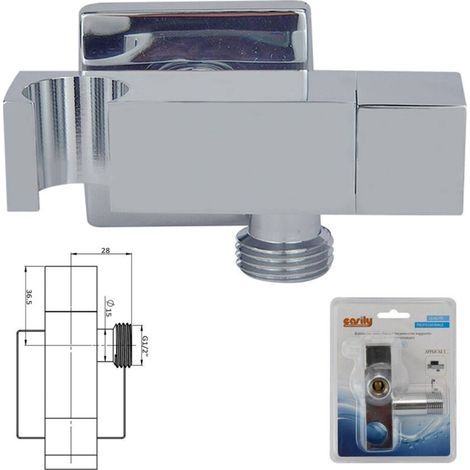 Unterputz-Wand-Duschmischer mit quadratischer Duschkopfhalterung Art. 59506 (1/5)